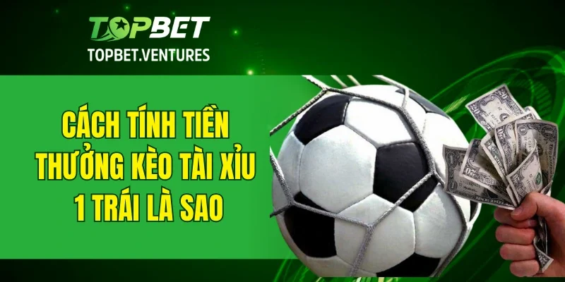 Cách tính tiền thưởng kèo tài xỉu 1 trái là sao