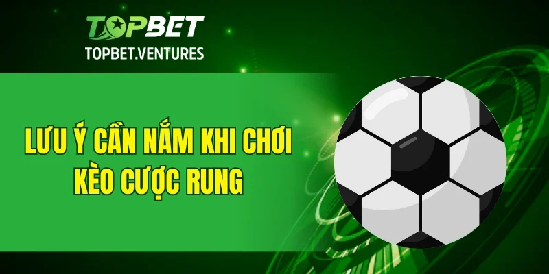 Lưu ý cần nắm khi chơi kèo cược rung